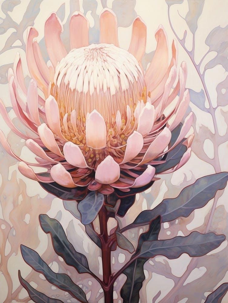 Floral Illustration Protea