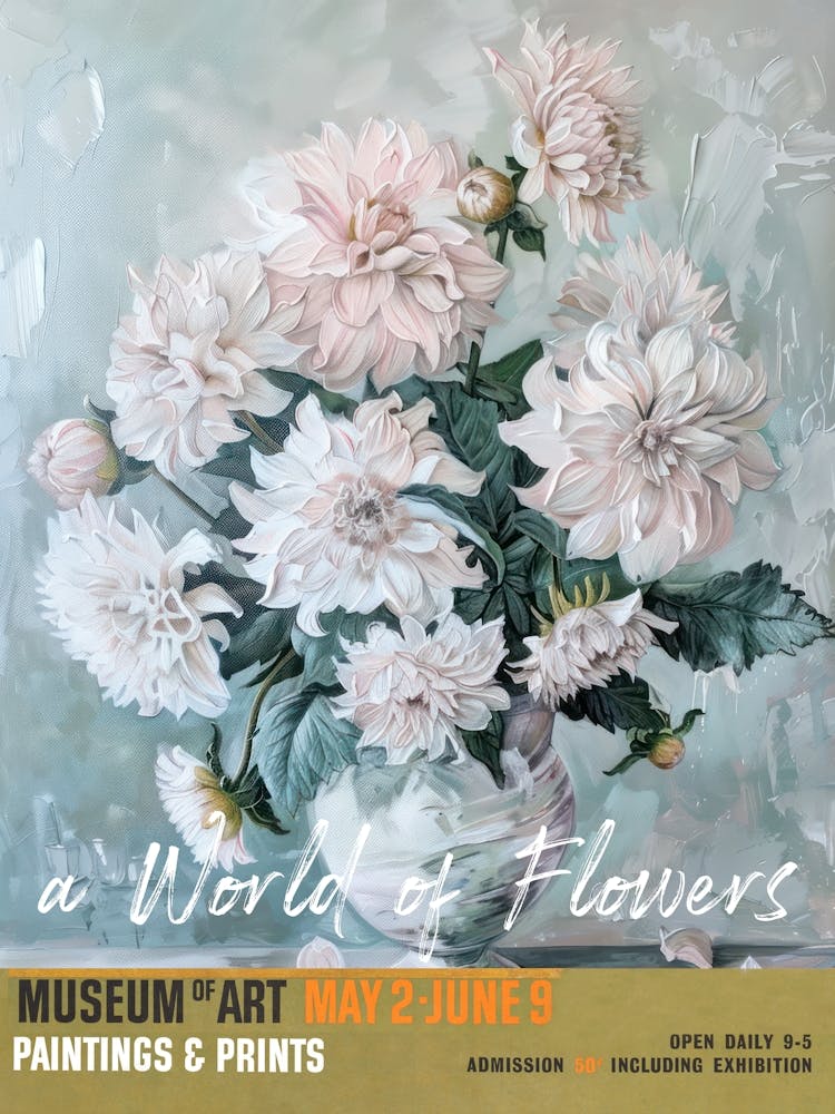 A World Of Flowers, Van Gogh Exhibition Dahlia 1