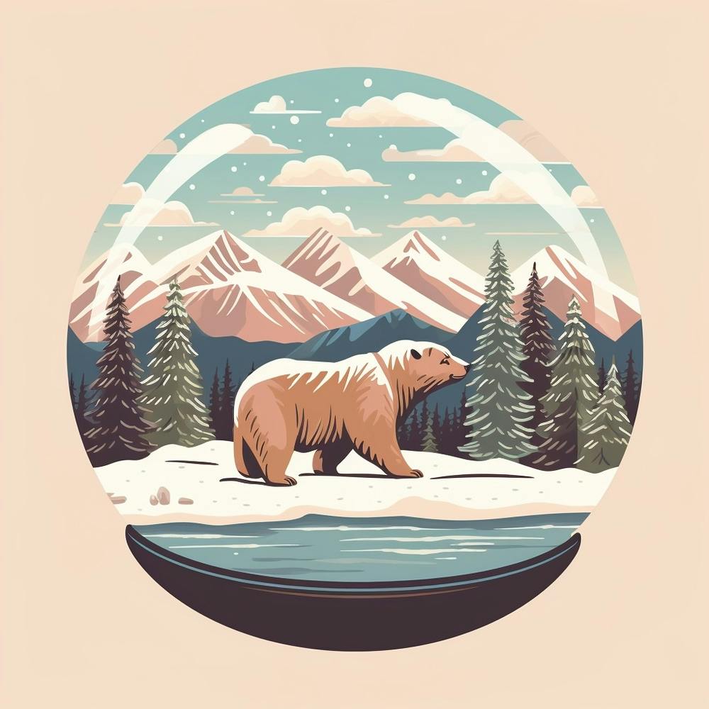Big Bear Lake California Snowglobe