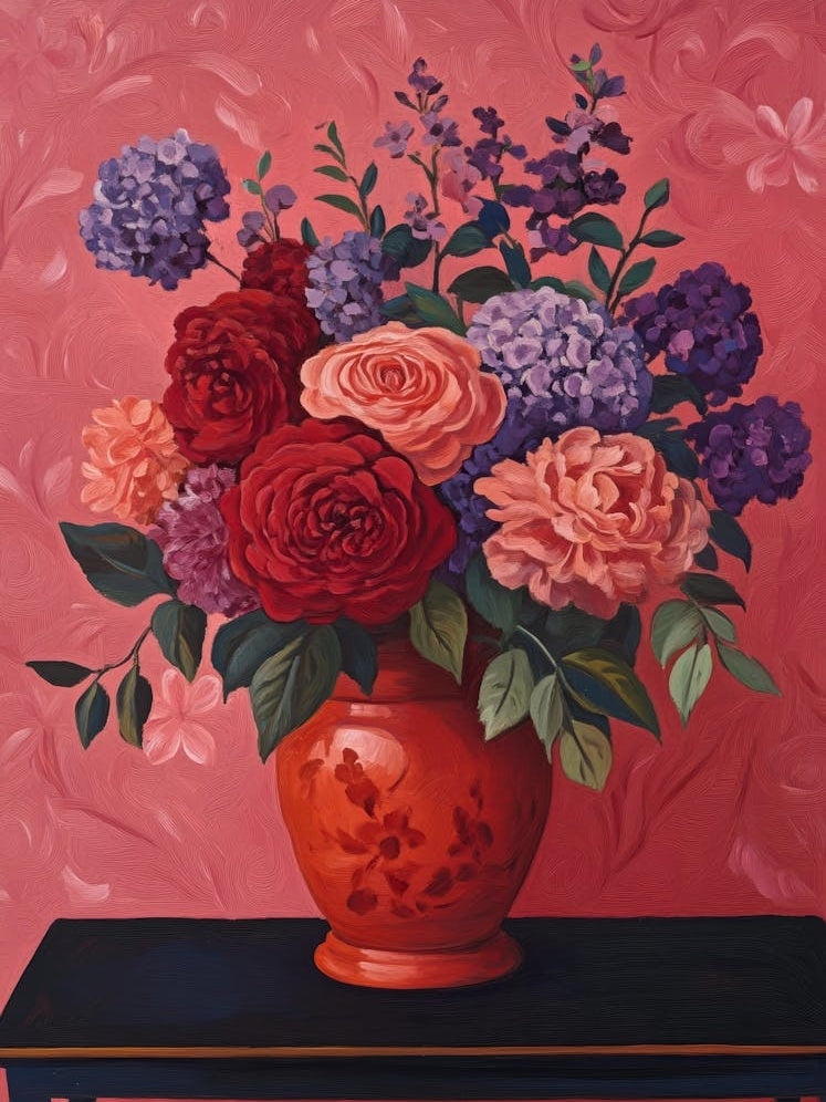 'Roses In A Vase' 1
