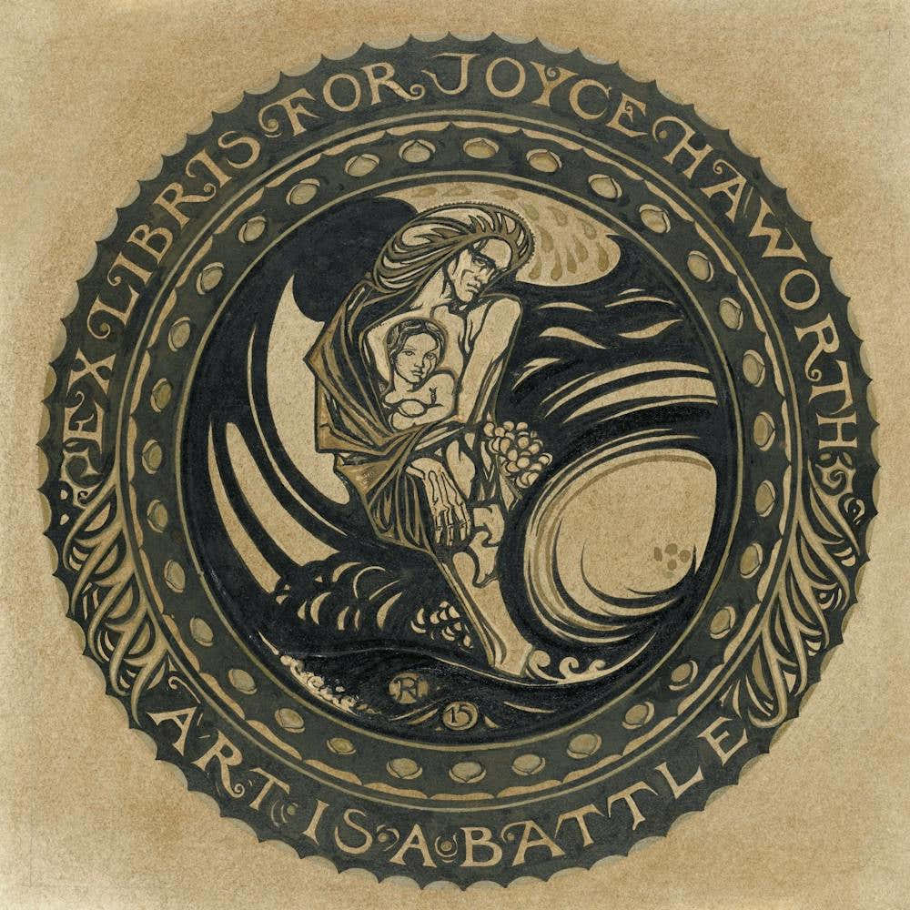 Design For Ex Libris For Joyce Haworth (1915), Richard Roland Holst