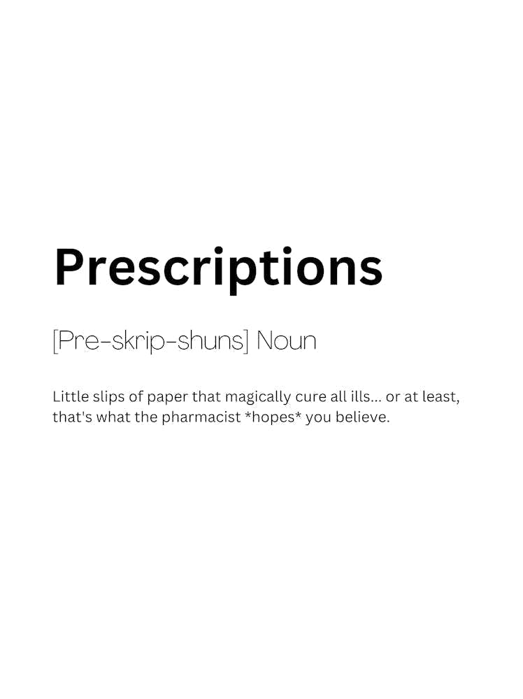 Prescriptions Definition Meaning