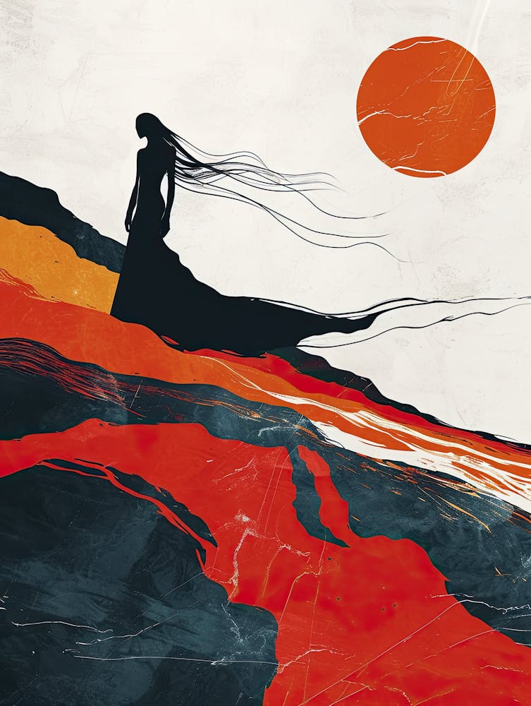 Woman In The Desert, Minimalism 2