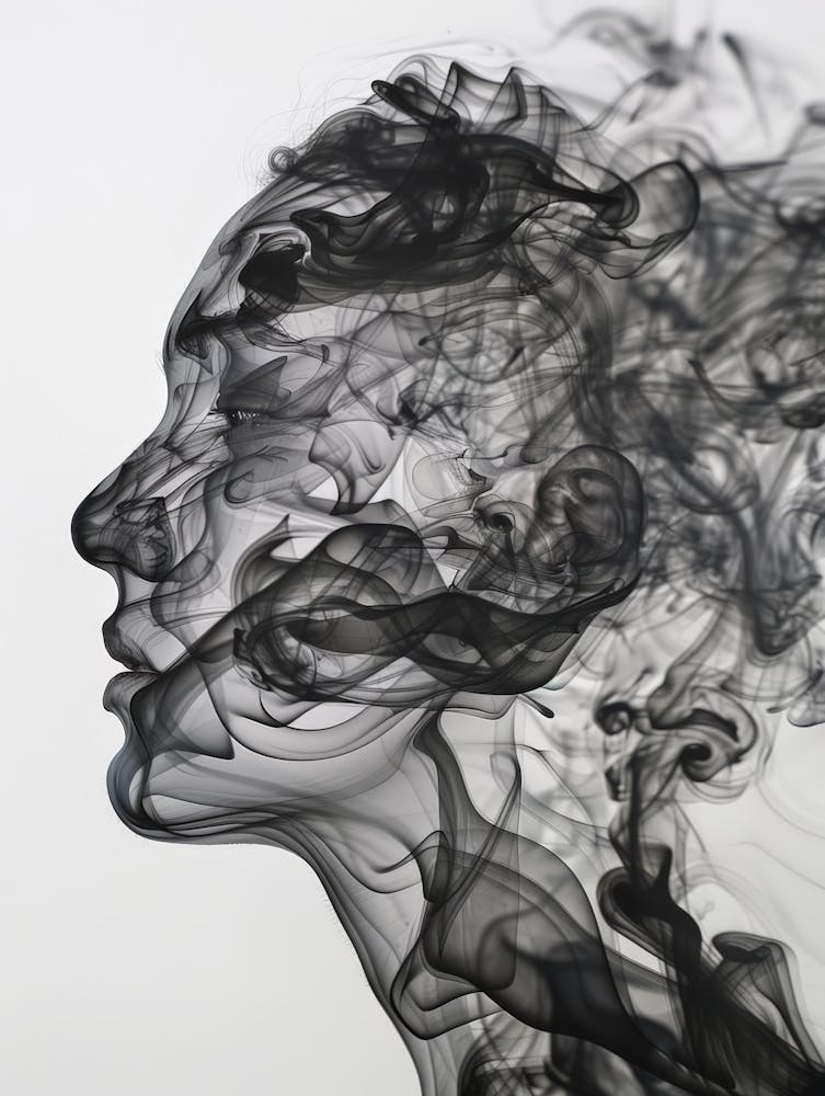 Smoke Portrait Of A Woman 5