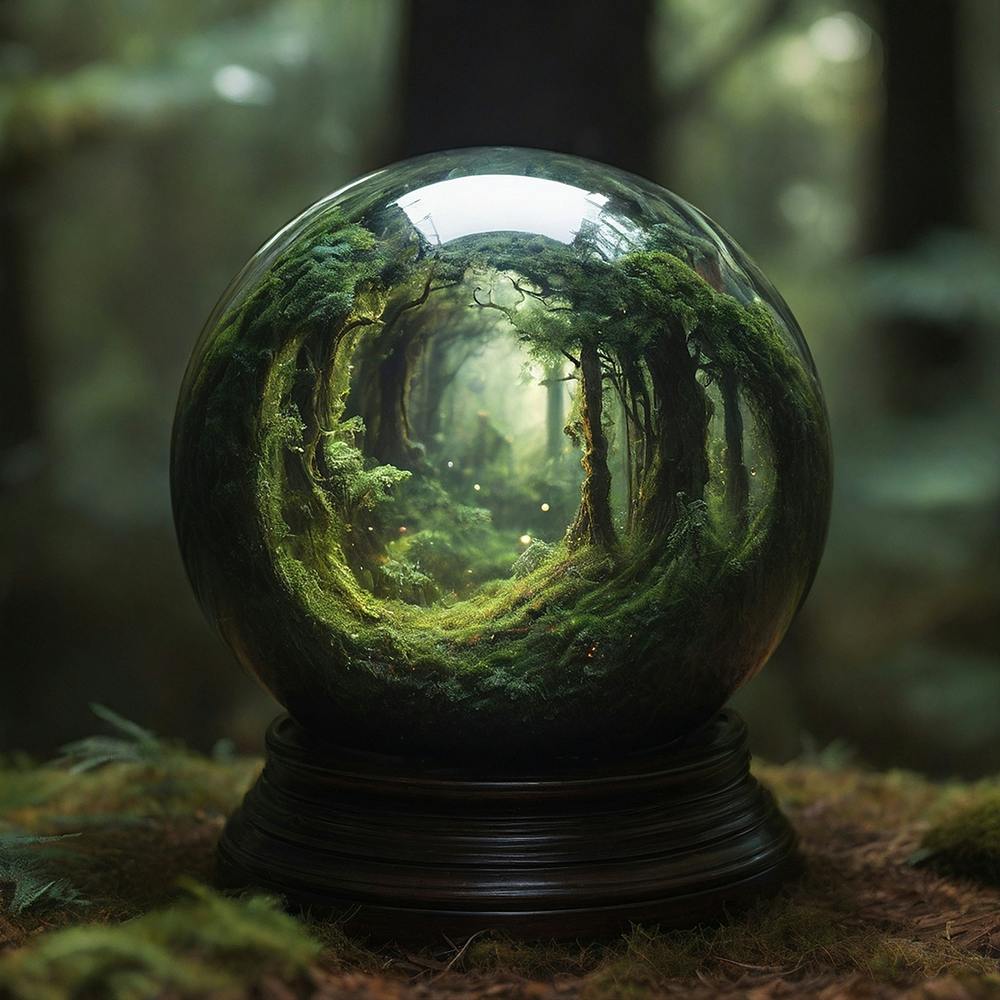 Forest In A Glass Ball