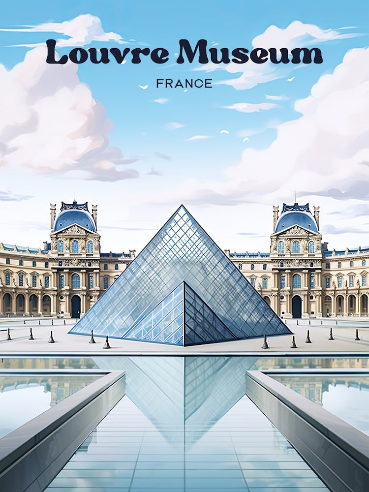 Louvre Museum Summer Travel Art