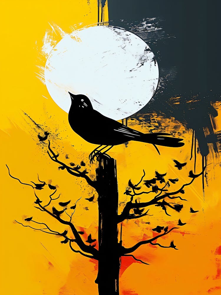 Bird Perched On A Tree