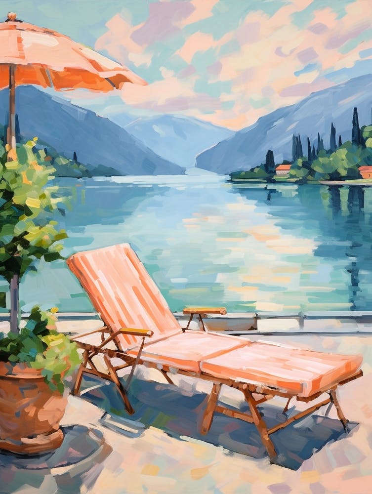 Sun Lounger By The Pool In Lake Como Italy 3