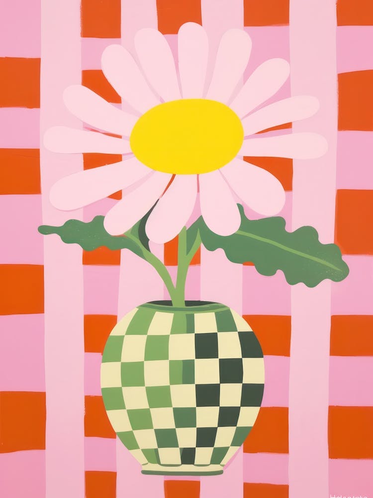 Daisies Flower Vase 3