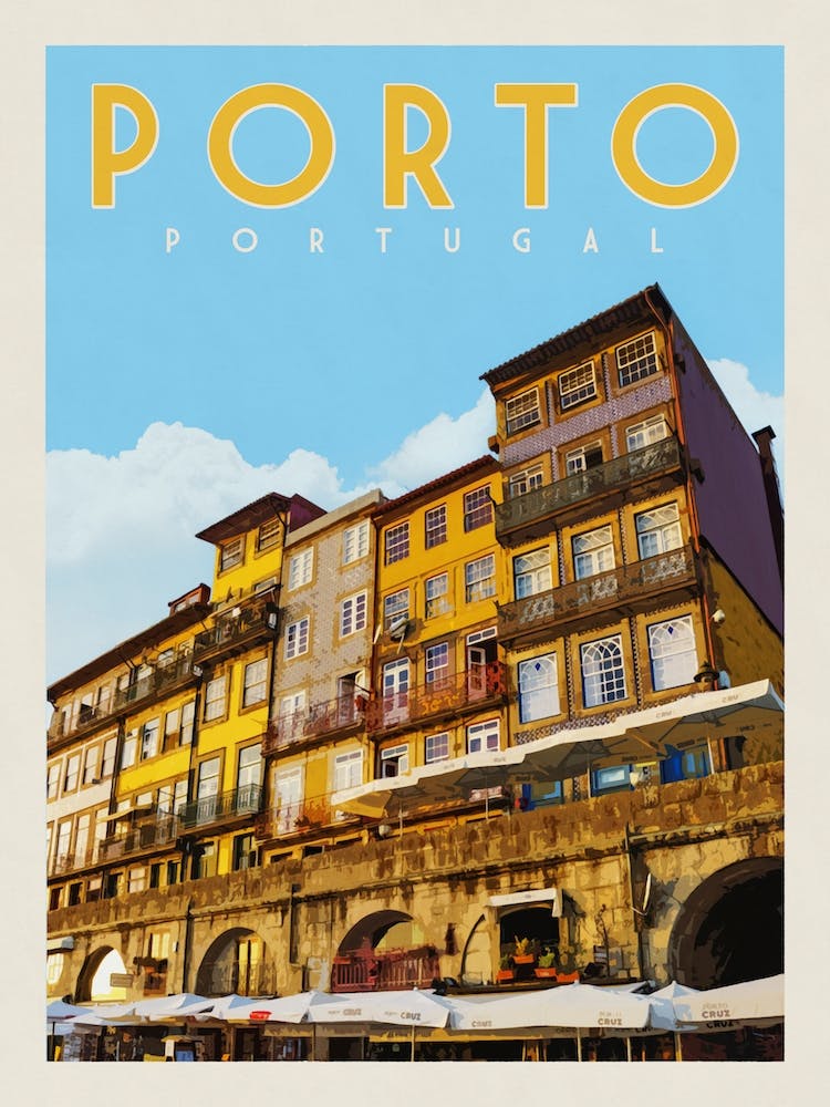Porto Portugal Travel Poster