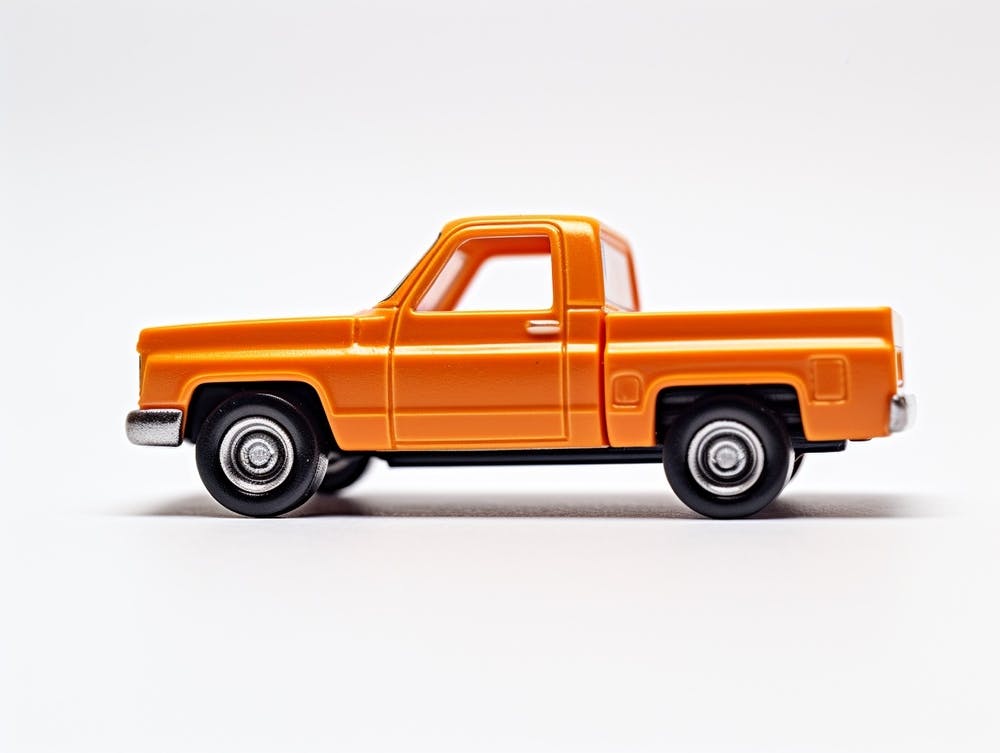 Toy Car 83 Chevy Silverado Orange