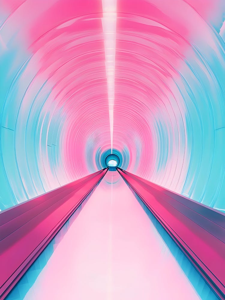 Pinker und Blauer Tunnel 1