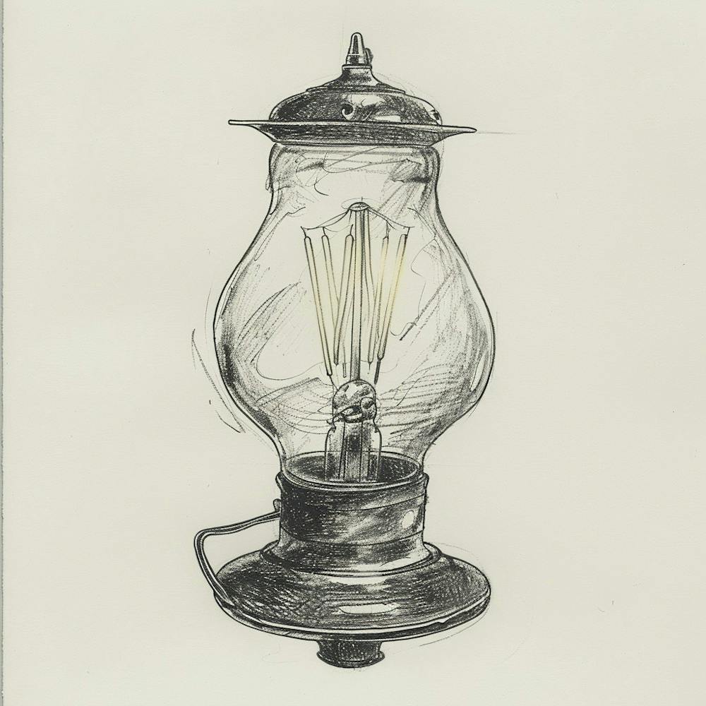 Vintage Old Fashioned Lamp