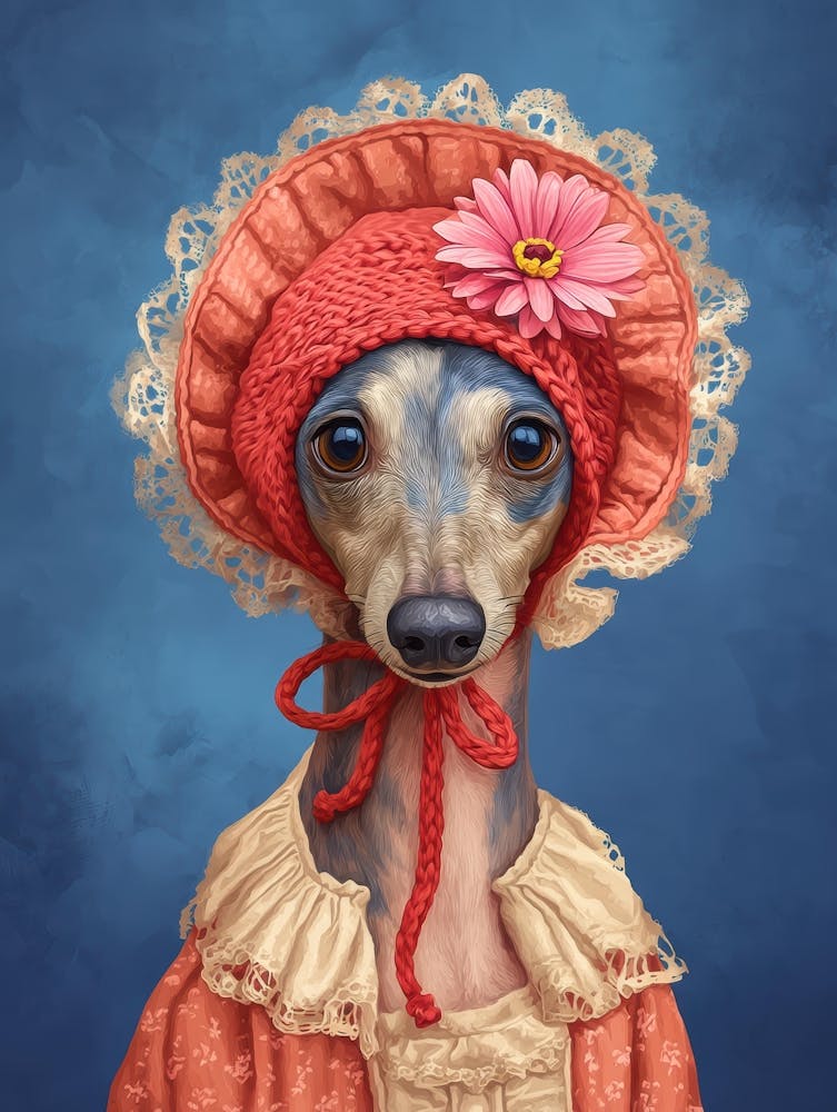 Portrait Of A Greyhound