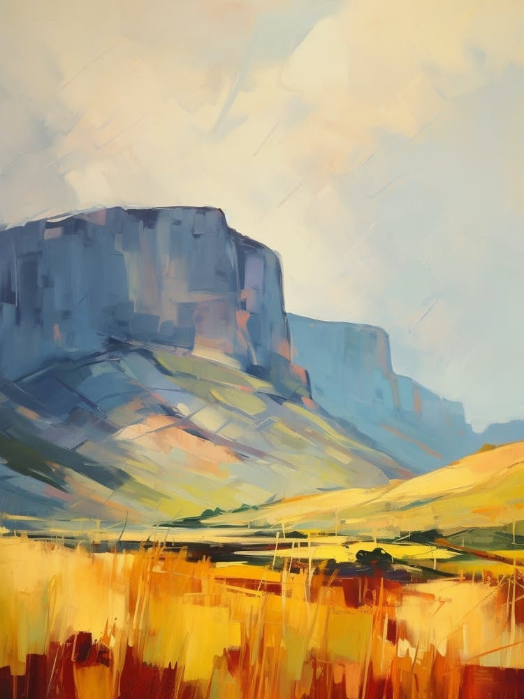 Table Mountain South Africa 1 Mountain Painting