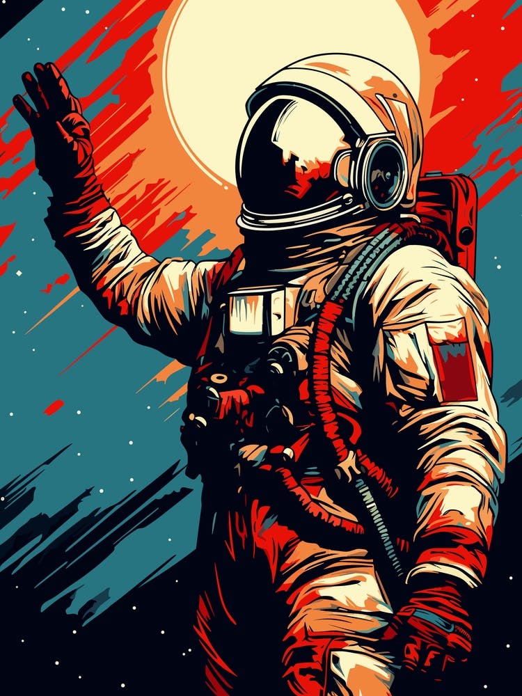 Astronaut In Space 4