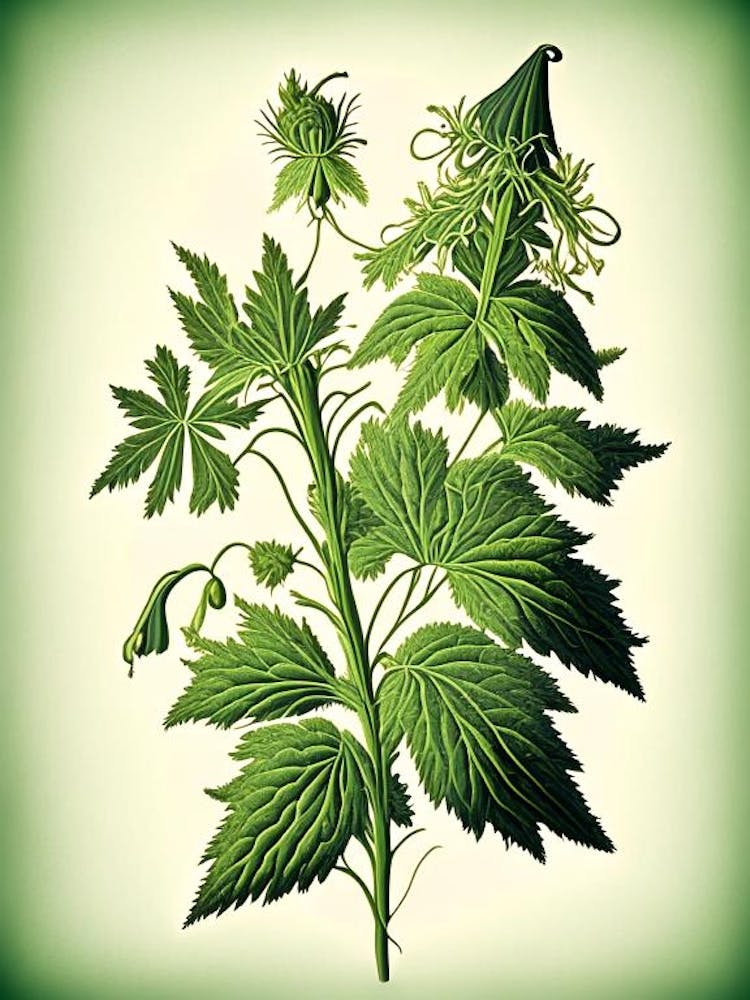 Hedge Nettle Wildflower Vintage Botanical 2