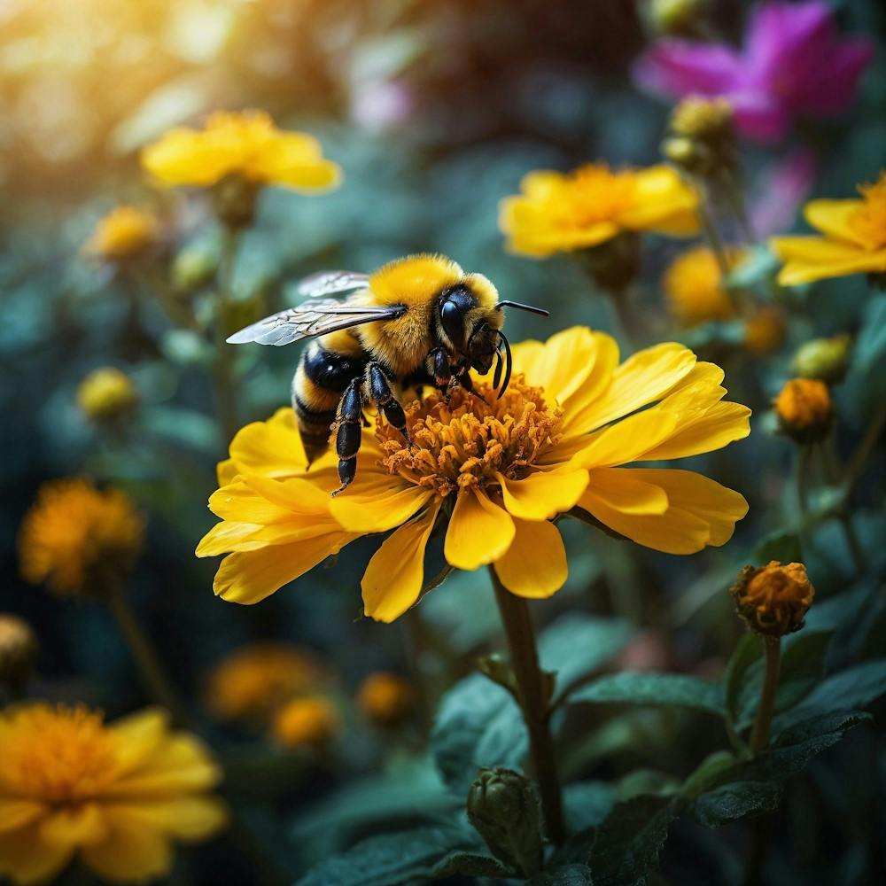 Bee On A Flower