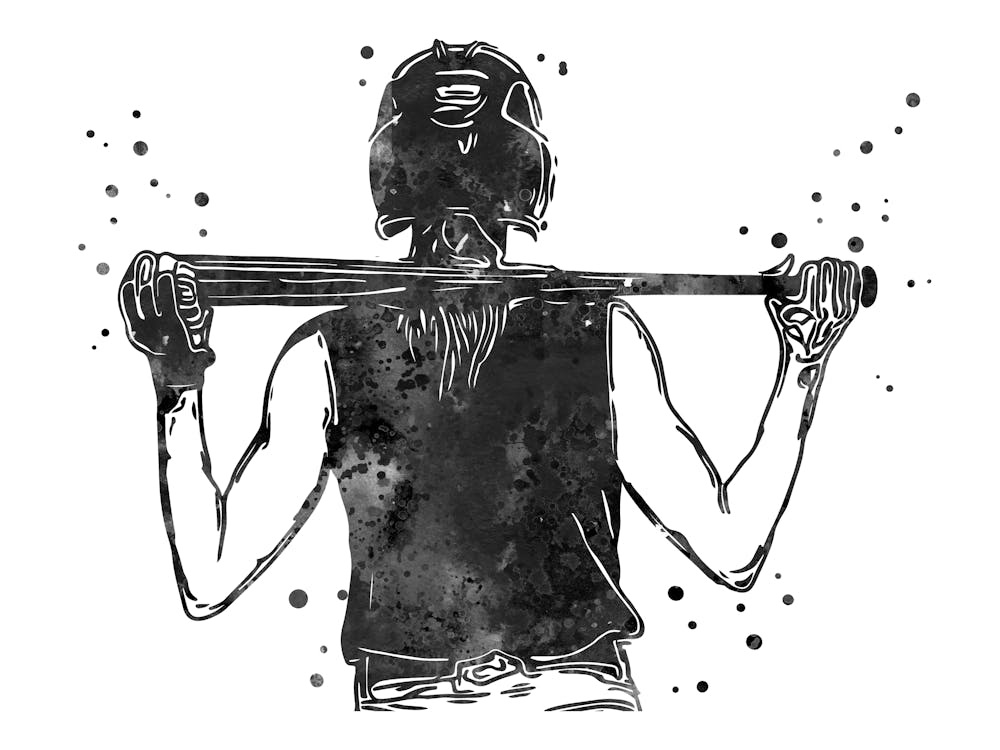 Girl Softball Player