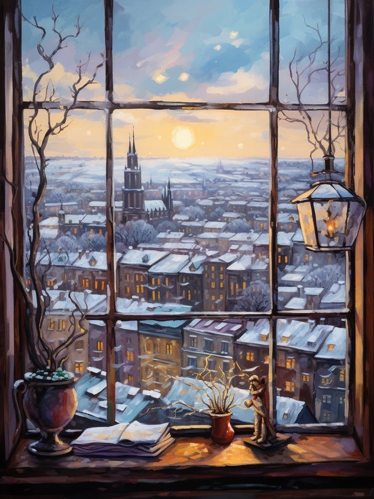 Winter Cityscape Krakow Poland 4