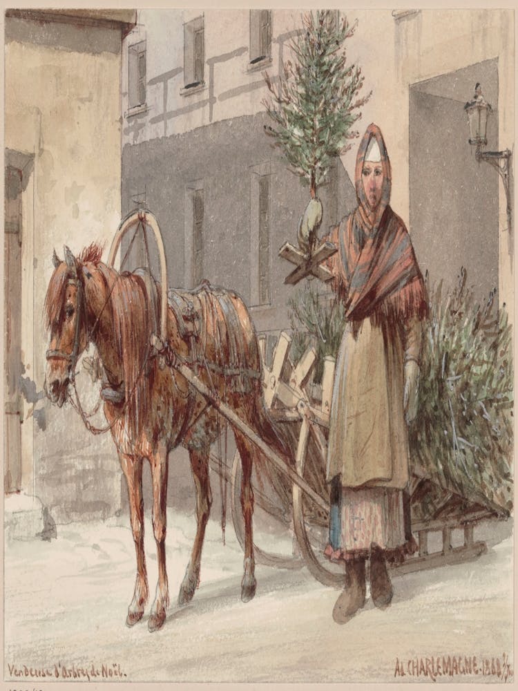 Woman With A Sleigh