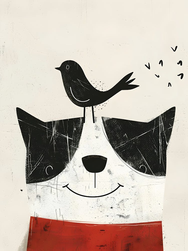 Bird On A Cat'S Head