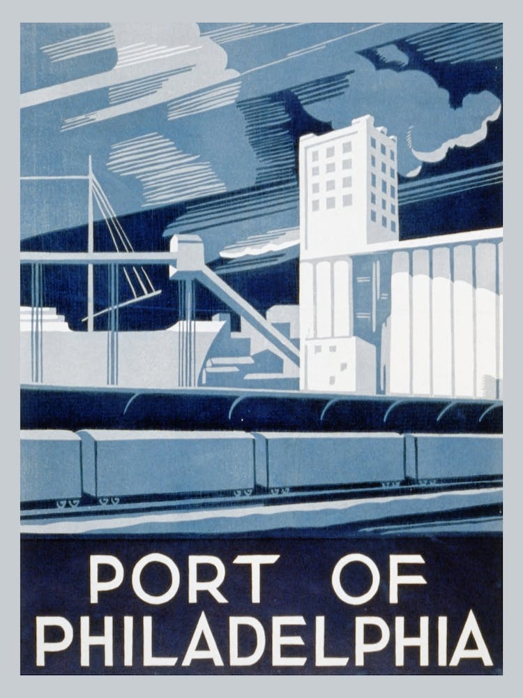 Port Of Philadelphia Reiseposter