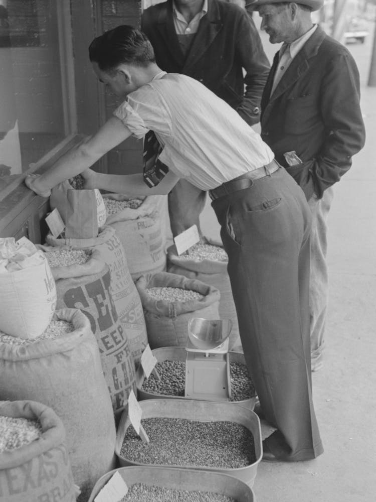 Untitled Photo, Possibly Related To Clerk Putting Up Seed, San Augustine, Texas By Russell Lee