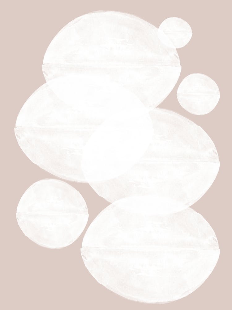White Circles Abstract