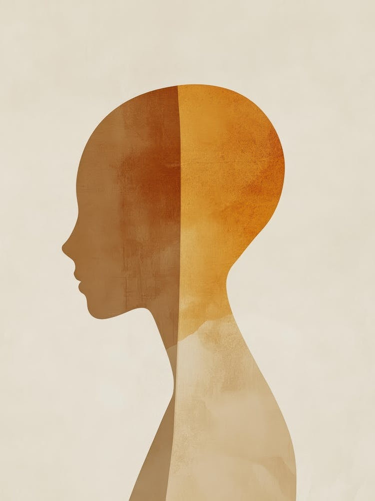 Silhouette Of A Woman'S Head 1