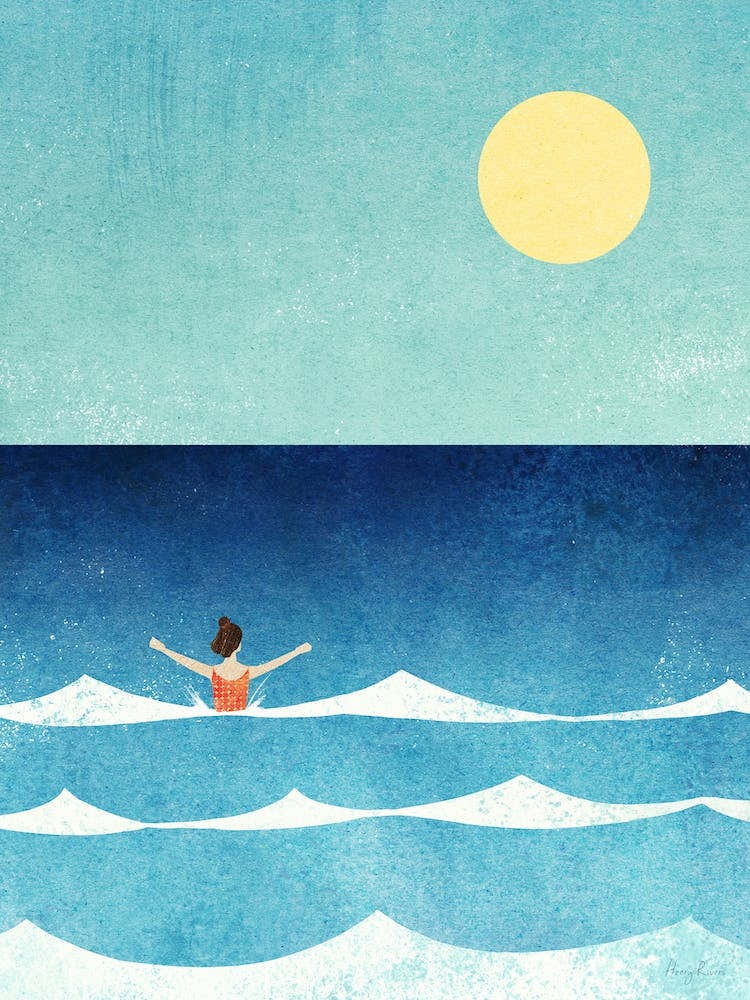 Sea Swimming In The Beach Waves