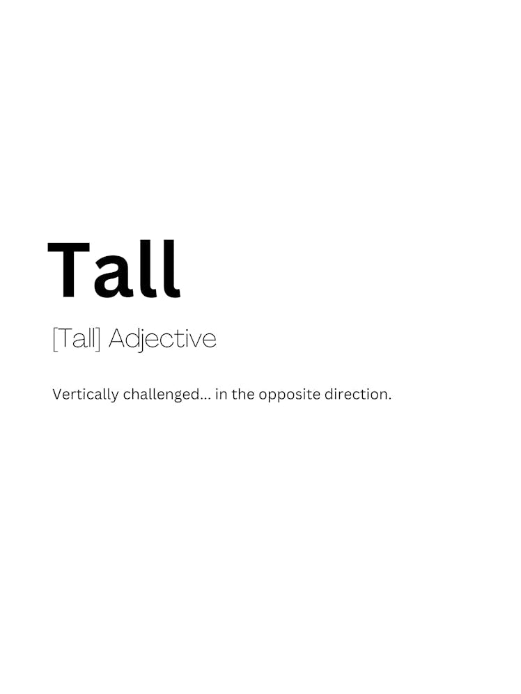 Tall Definition Meaning