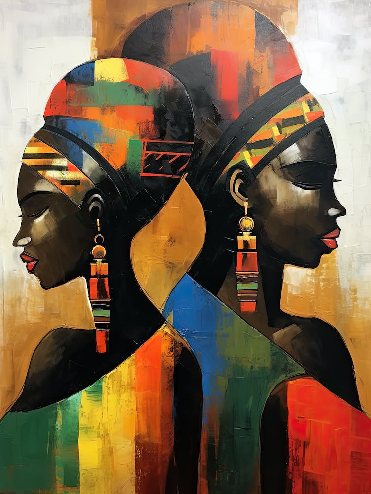 African abstract Women