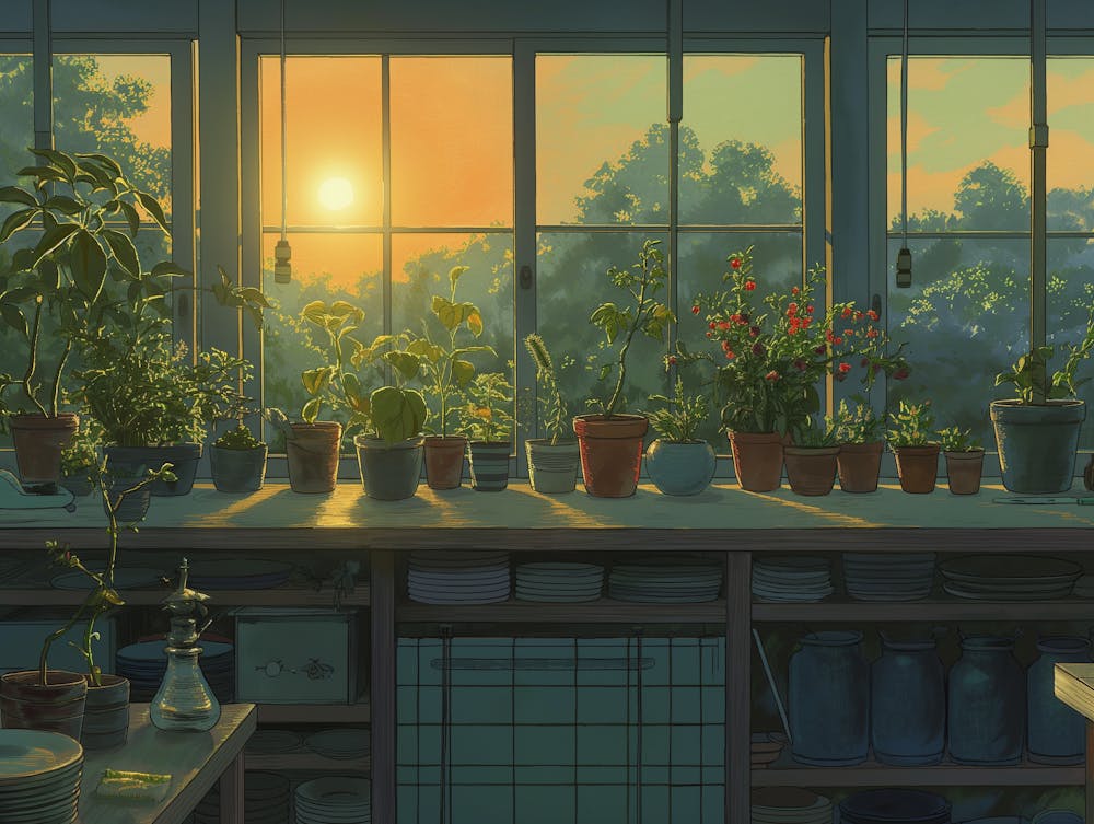 Sunset in Kitchen
