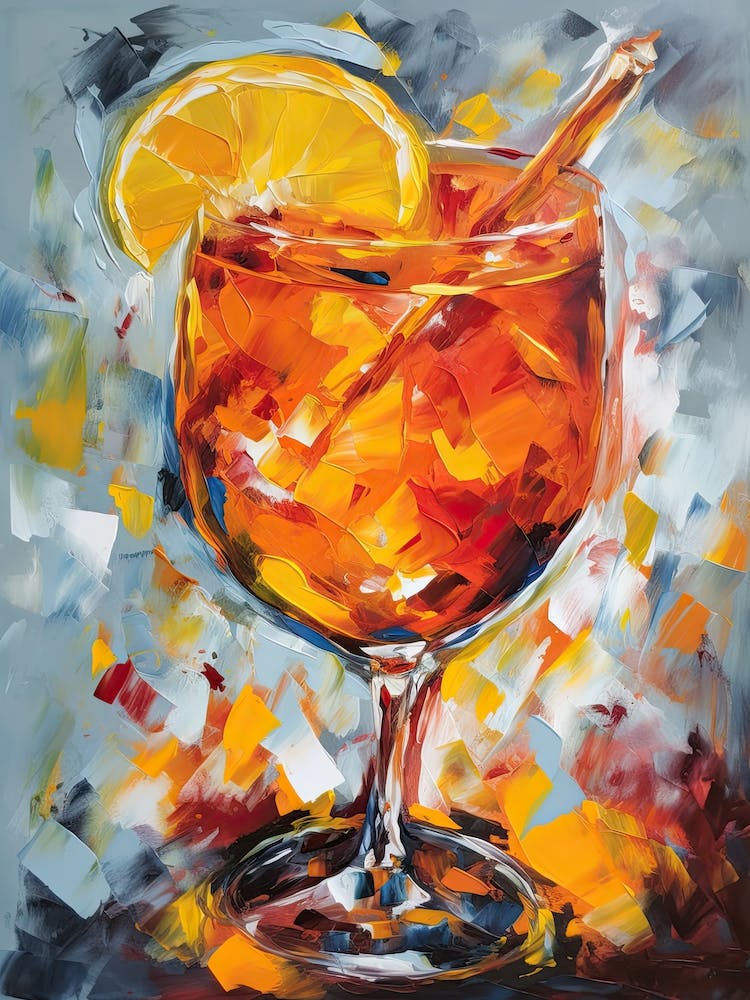 Aperol Spritz Painting