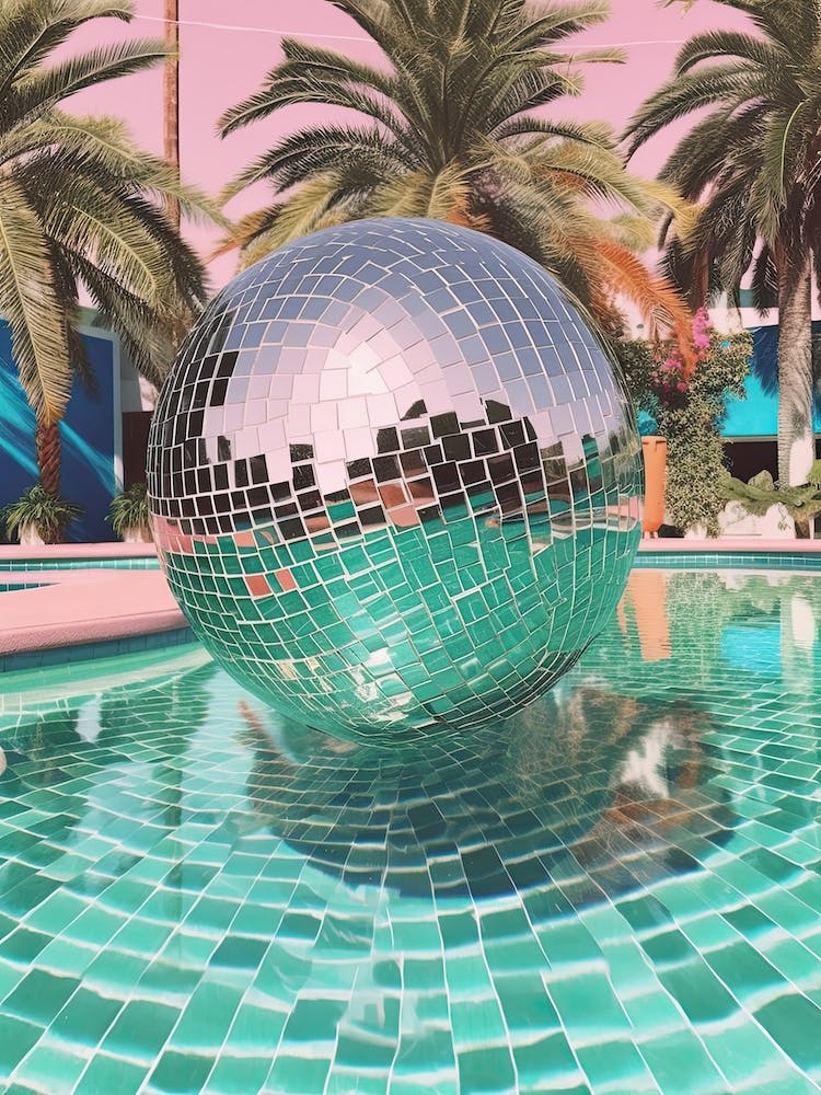 Disco Ball In A Pool, Summer Vibes 3