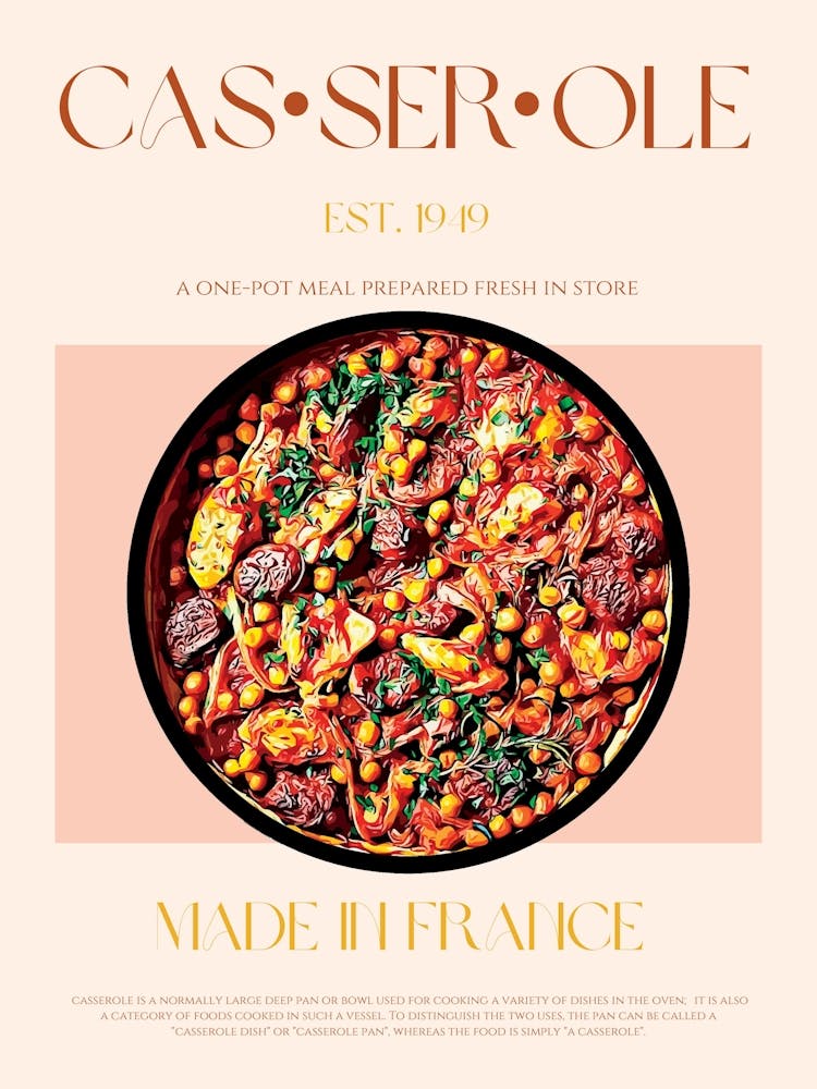 Casserole Mid Century