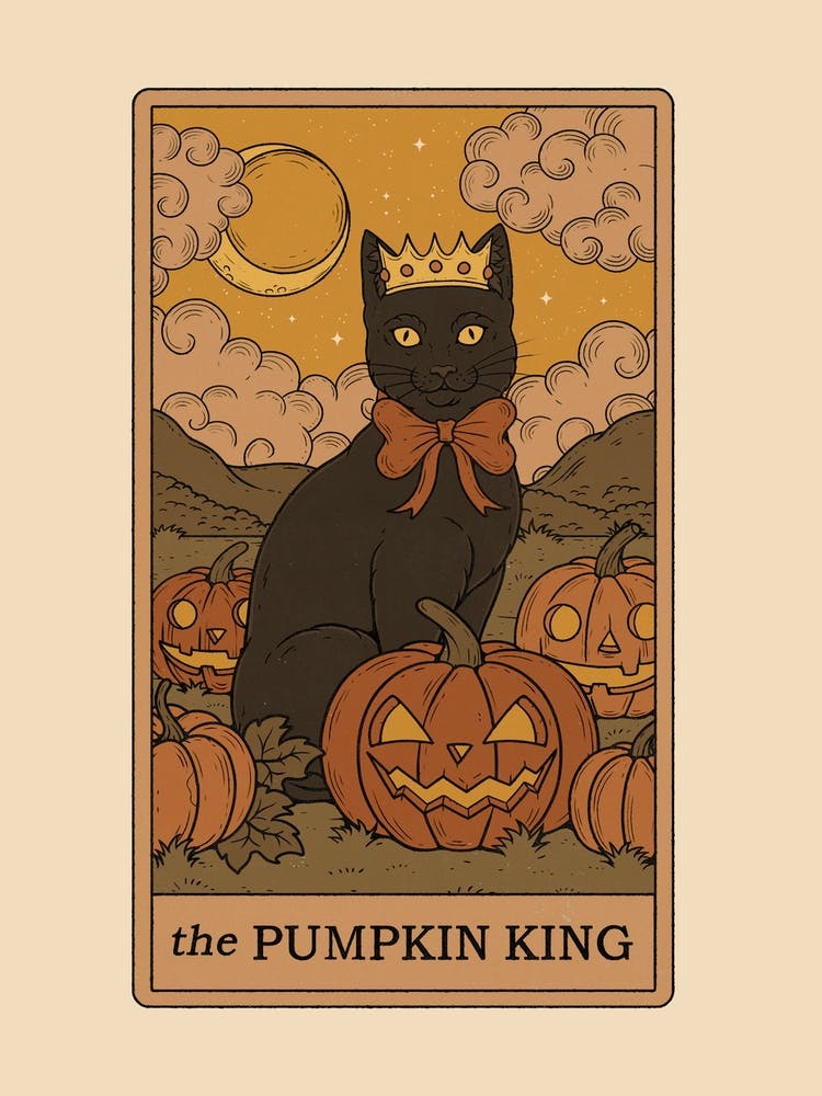 The Pumpkin King Cats Tarot