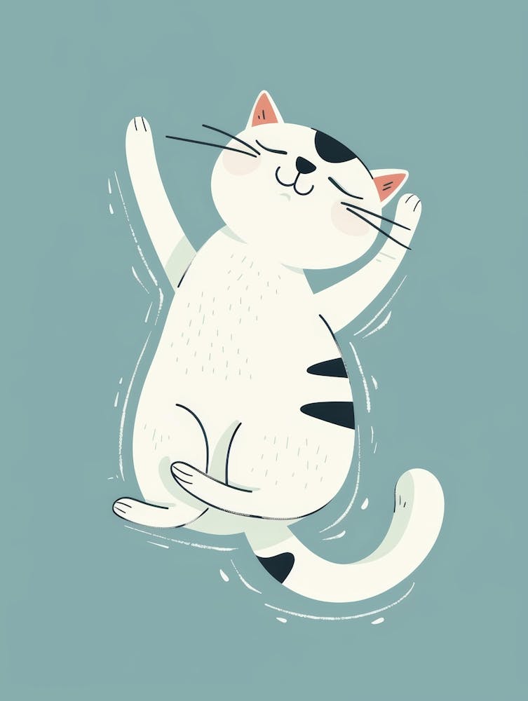 Cat In The Water 4