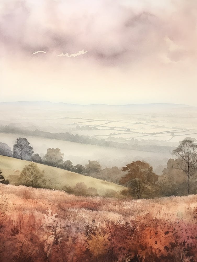 Autumn Forest Landscape The South Downs England 1