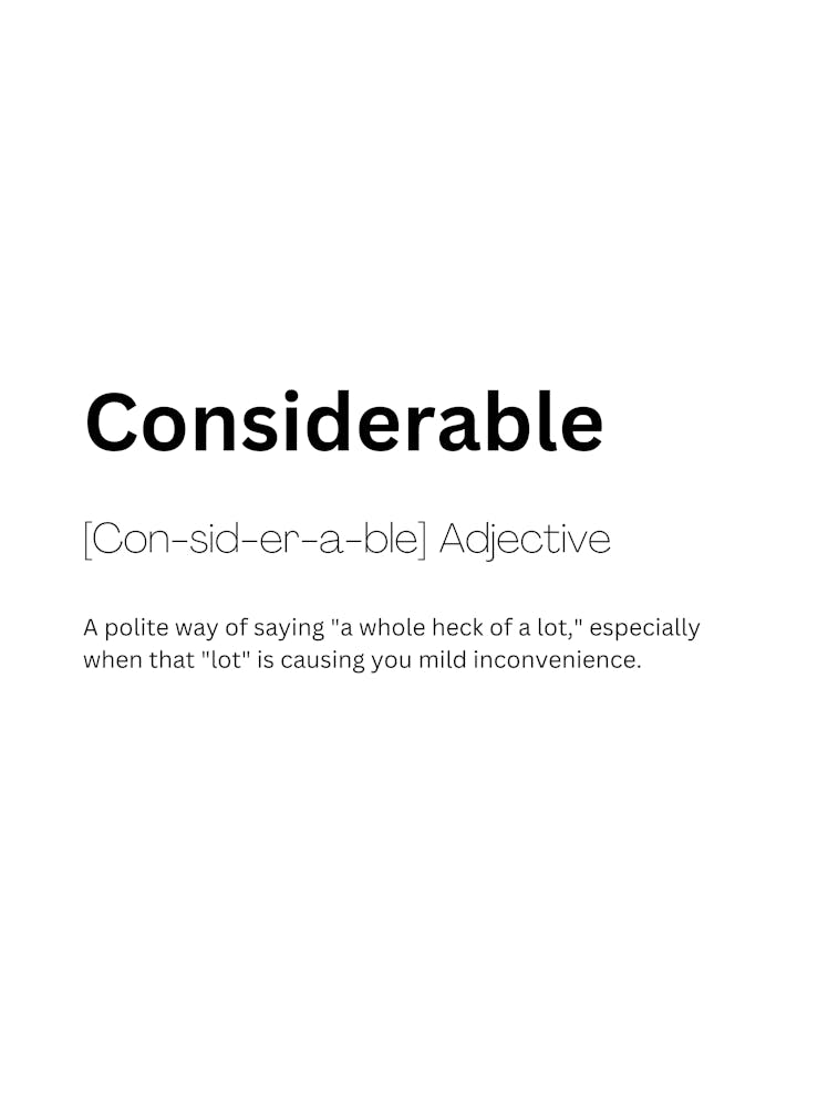 Considerable Definition Meaning