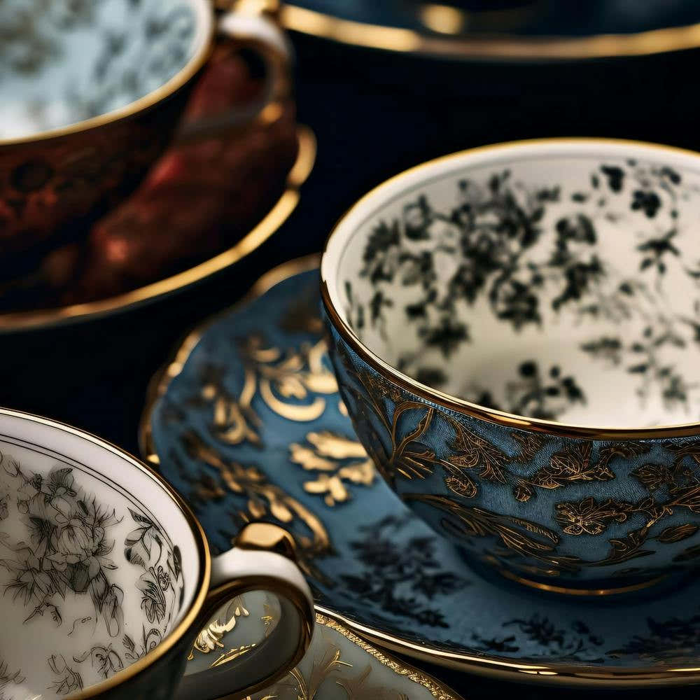 Tea Cups And Saucers 1