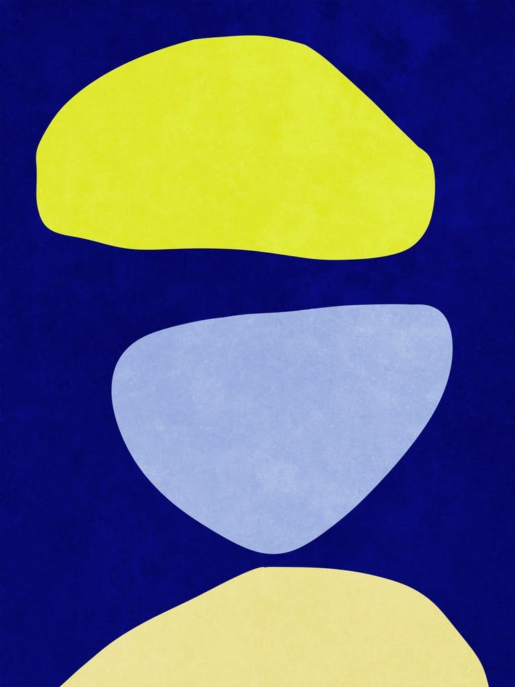 Abstract Forms Blue and yellow