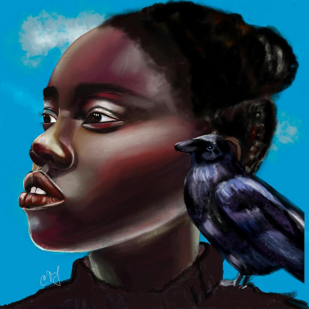 Fly Away Girl Square