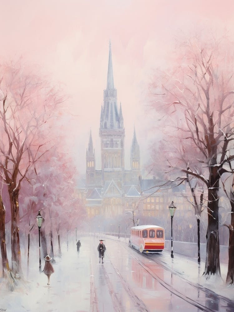 Dreamy Winter Painting Glasgow United Kingdom 2
