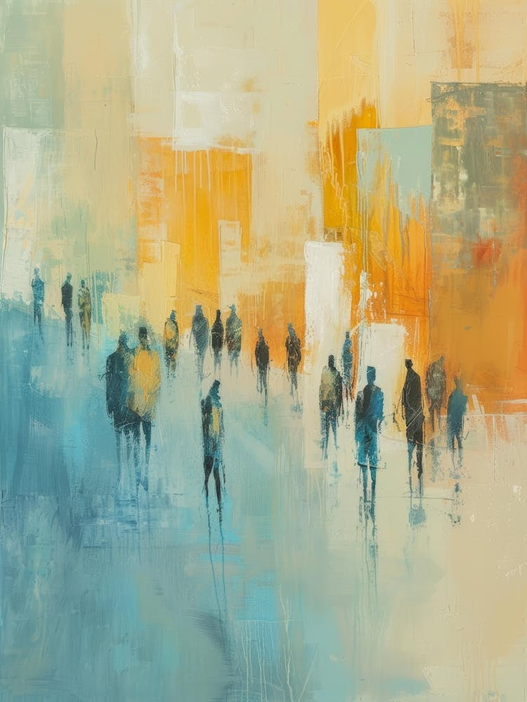 People Walking In The City 1