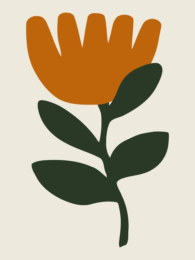 Orange Blume