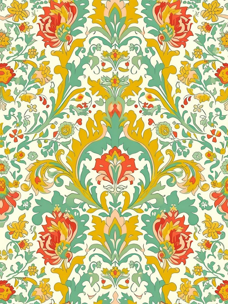 Petals Tango London Fabrics Floral Pattern 5