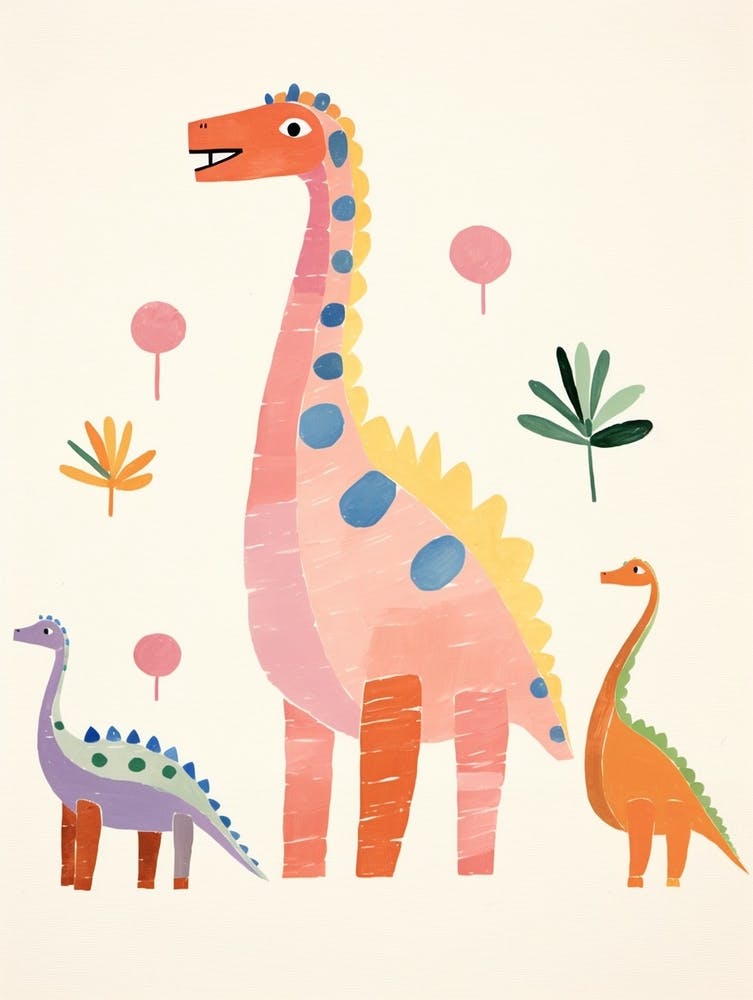 Nursery Dinosaur Family 3