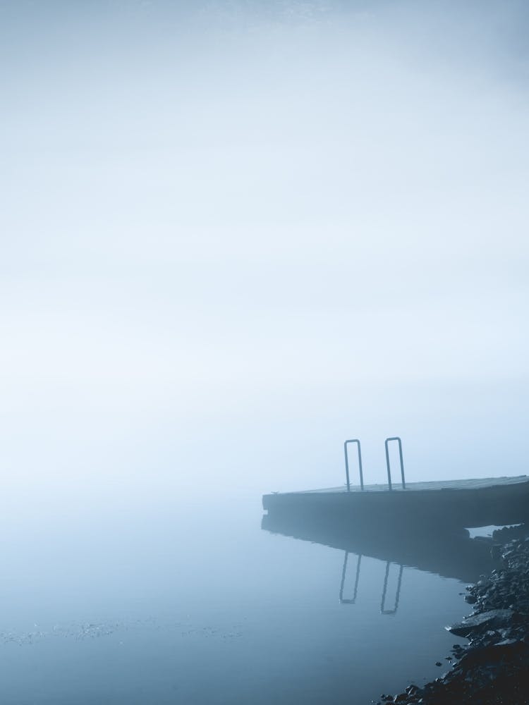 Summer Morning Fog At The Lake
